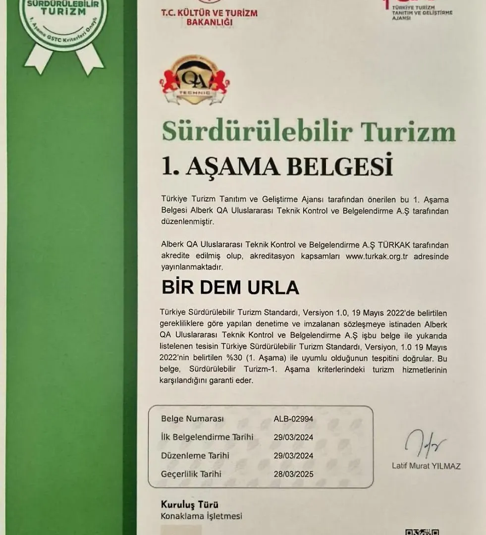 Bir Dem Urla Otel Türkiye